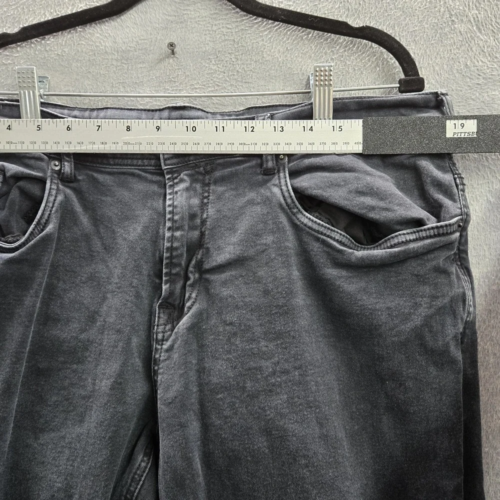 Buffalo David Bitton Men Jeans‎ 38X30 Black Denim Six-X Straight Stretch Logo